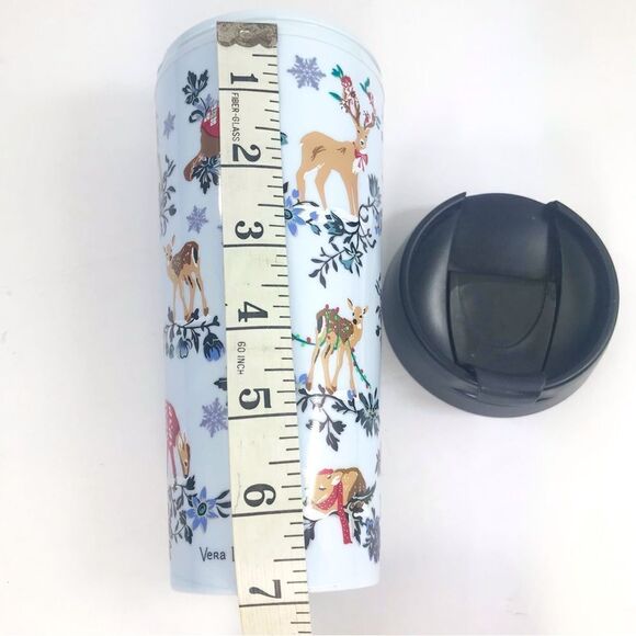 Vera Bradley Winter Wonderland Woodland Animal Flip Top To Go Travel Tumbler - Picture 9 of 16